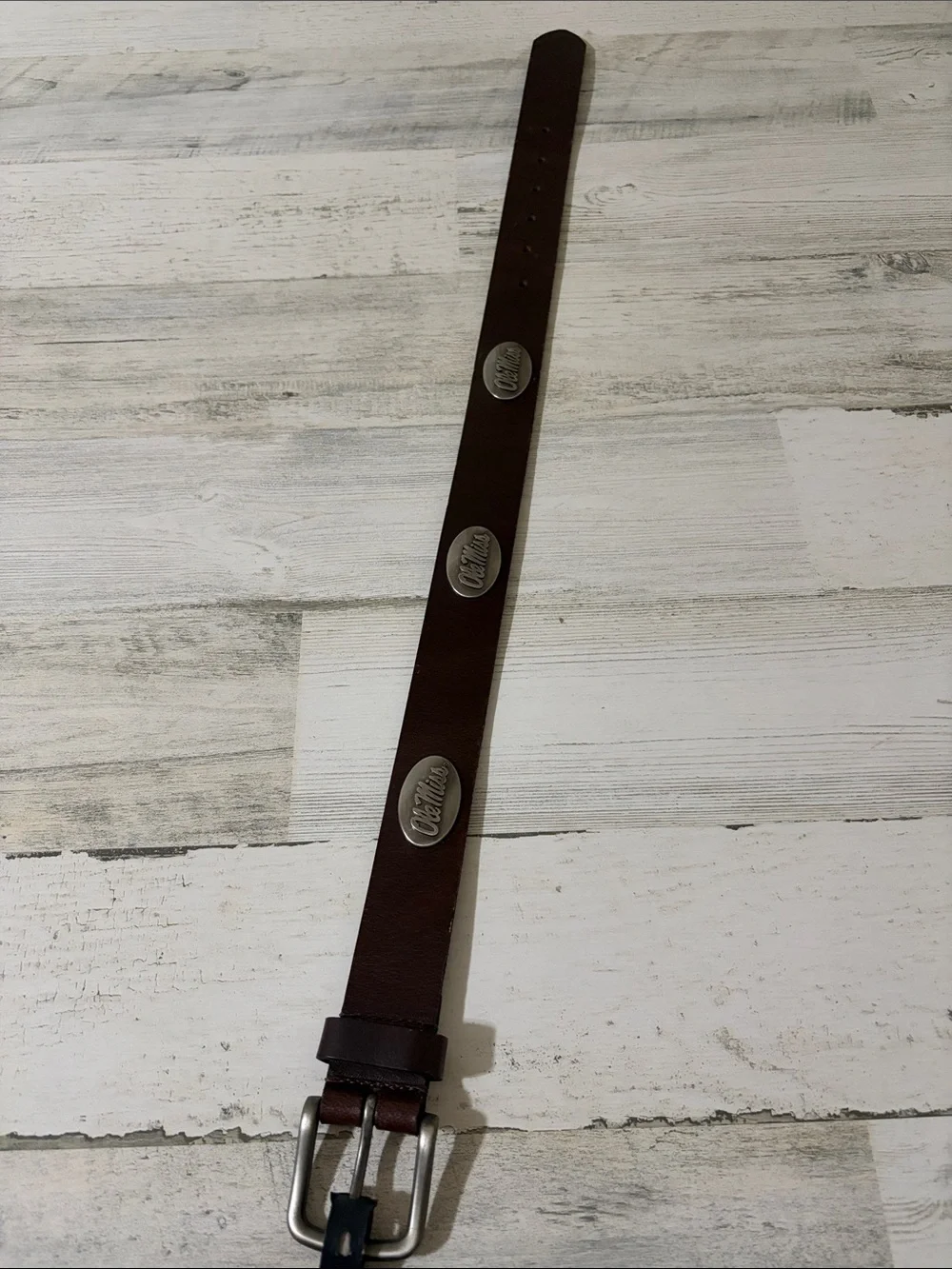 Zep -Pro Ole Miss Kids Brown Leather Belt Size Small.  New